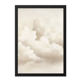 Cloudscape Wall Art, Beige Cloud Print, Neutral Home Decor, Dreamy Sky Art, Atmospheric Wall Decor, Minimalist Cloud Painting - Tawshia